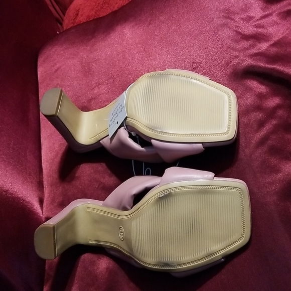 Nwy 6.5 padded 2.7/8 inch sturdy heel front wrap slide sandal extra padd… - Picture 9 of 11